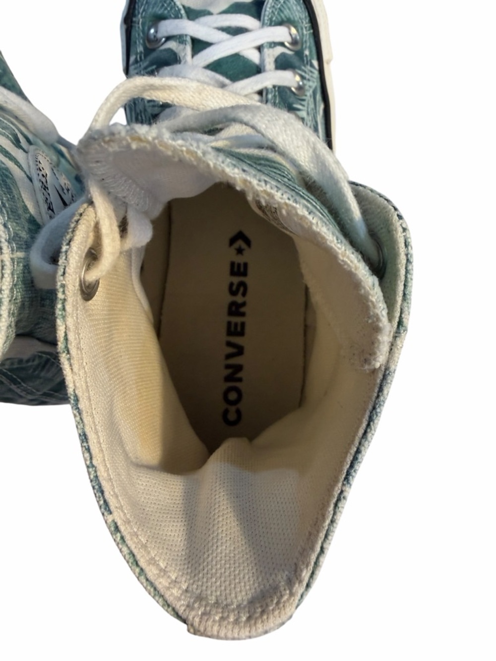 Converse Chuck Taylor Tropical Palm Print High Top Sneakers Women’s 6.5 - Picture 11 of 12